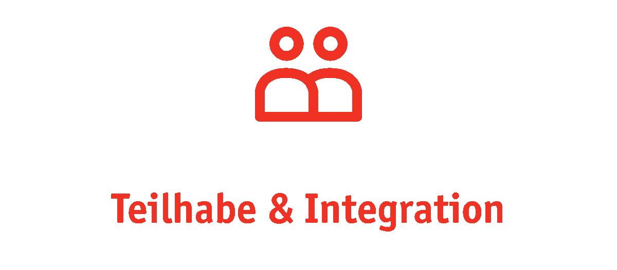 Teilhabe Und Integration Mit Icon